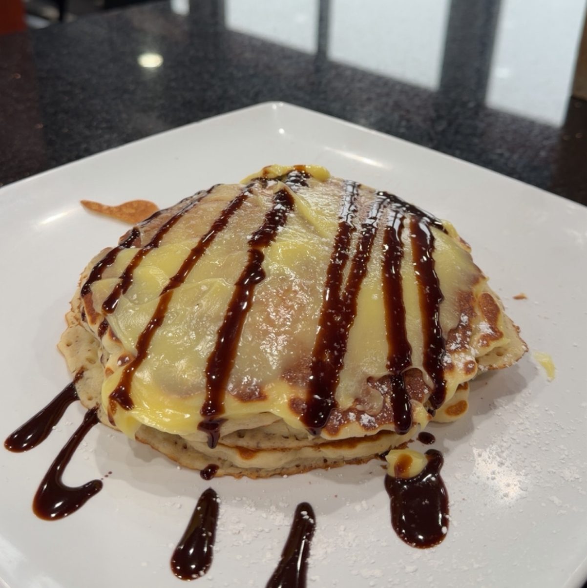 Boston Cream Pancakes.
