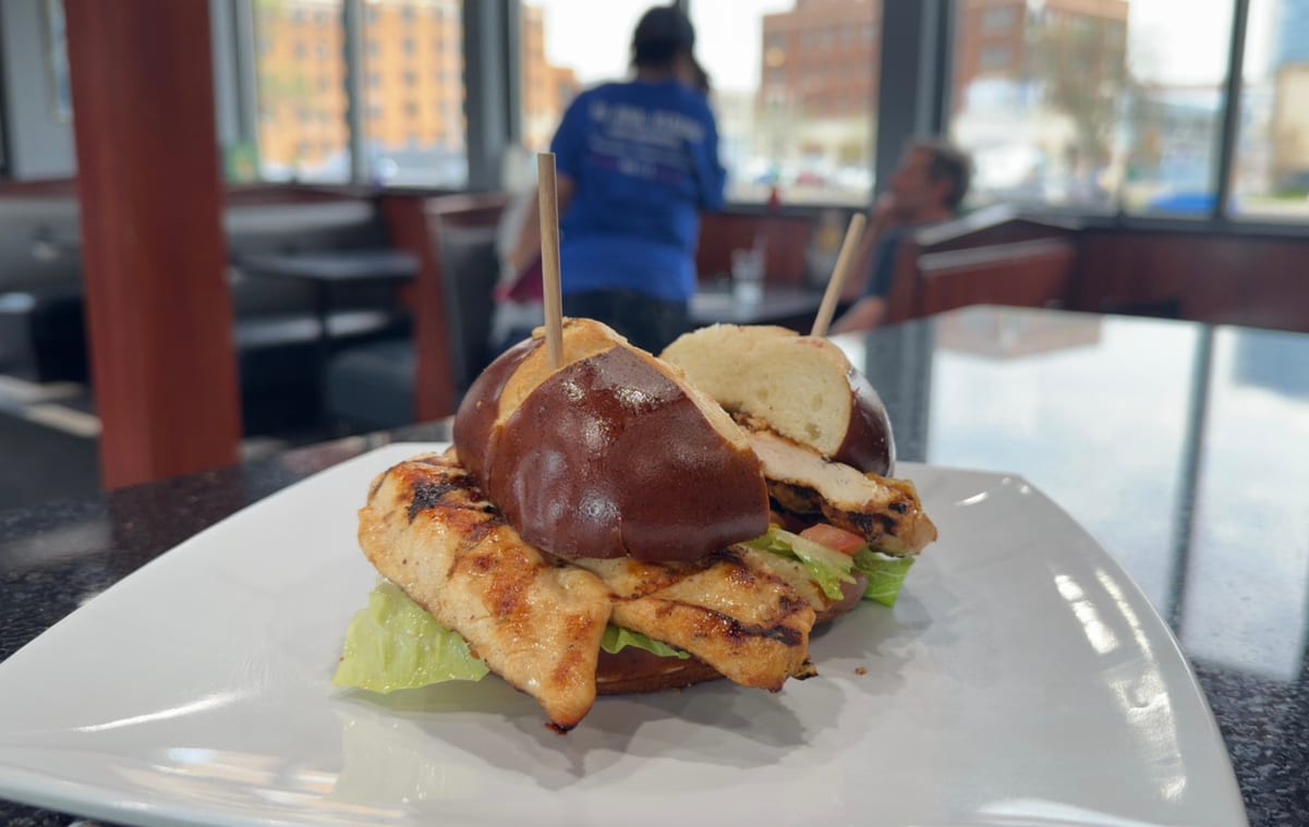 Charbroiled Chicken Breast Sandwich.